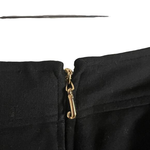 Juicy Couture Black Sailor Button Pleated A-Line Mini Skirt Y2K Size 2 - Picture 3 of 6